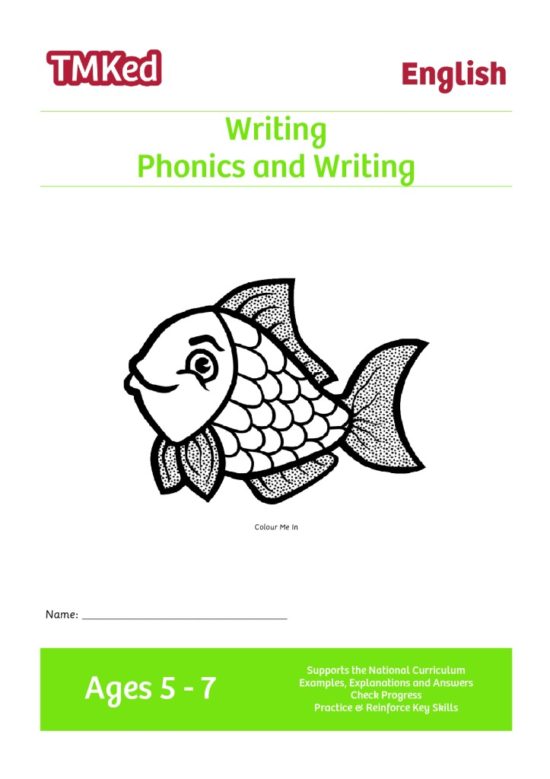 Key stage 1 english worksheets for kids - phonics and writing printable workbook